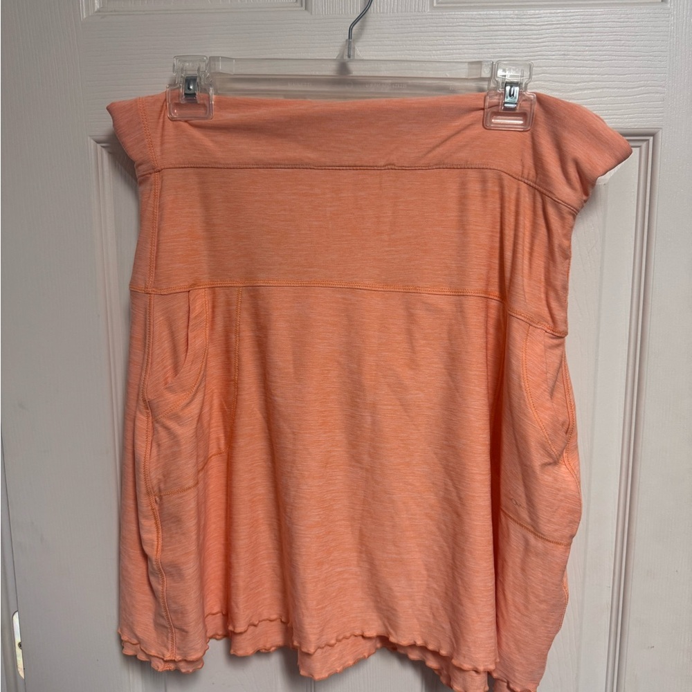 Peter Millar Orange and White Golf Skirt